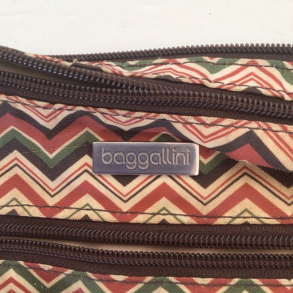 BAGGALINI FALL STRIPE ZIG ZAG MESSENGER CROSSBODY BAG PURSE - Picture 7 of 14